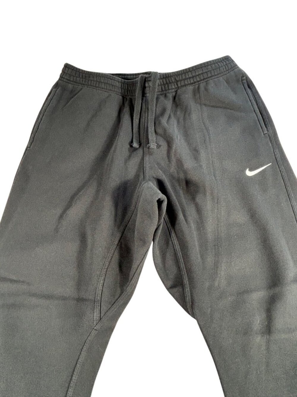 Nike Black Club Fleece Jogger Pants Men's XL Elastic Waist Drawstring Sweatpants